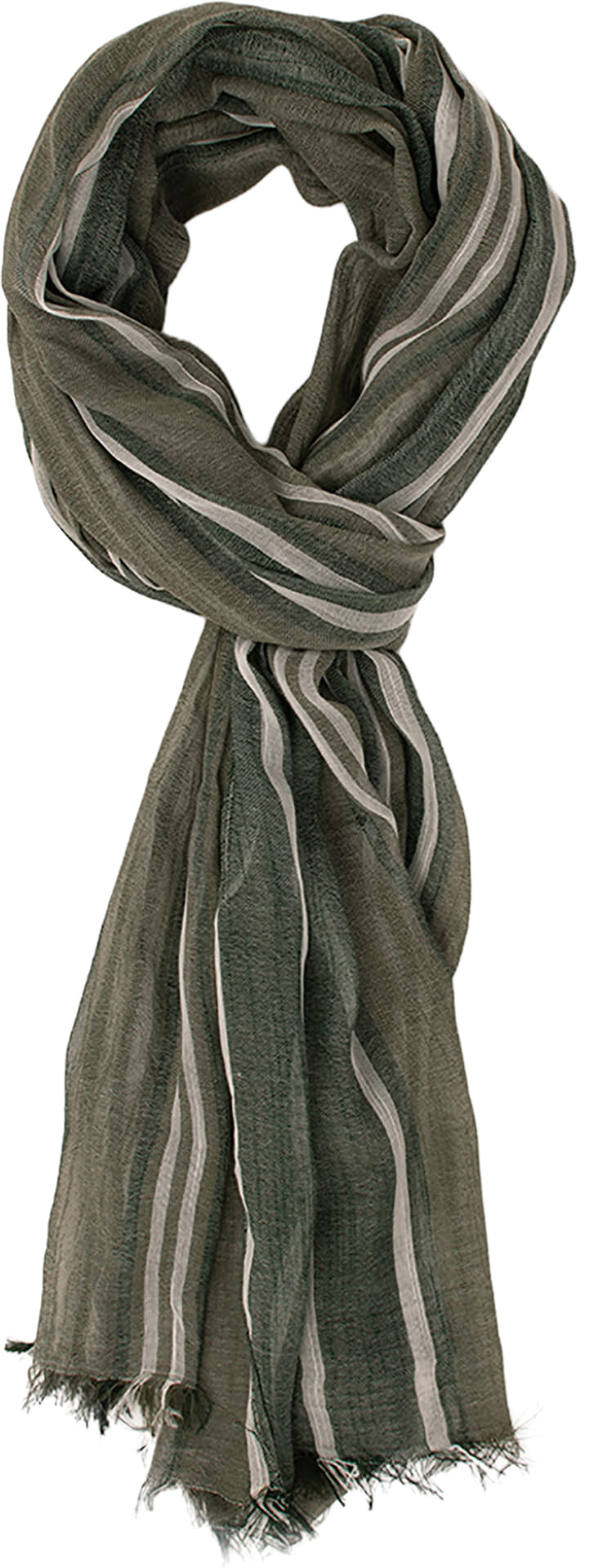 Tresanti Sjaal Germano Irregular stripe Groen