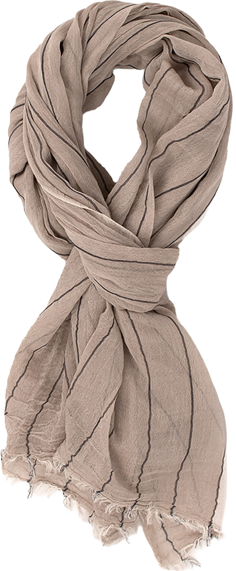 Tresanti Sjaal Gervasio Pinstripe Bruin