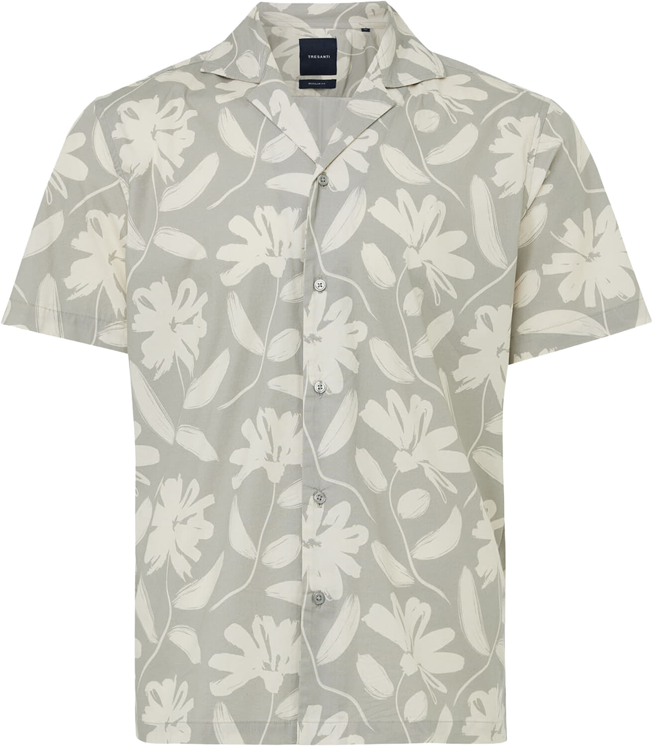 Tresanti Overhemd Gugliemo Big Flower Geel