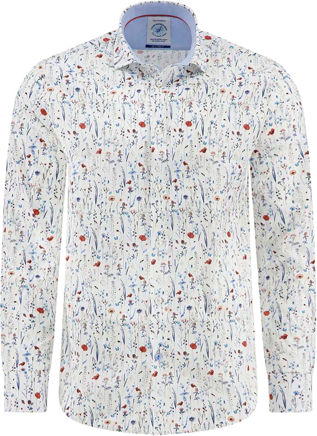 A Fish Named Fred Overhemd Wild Flowers Wit