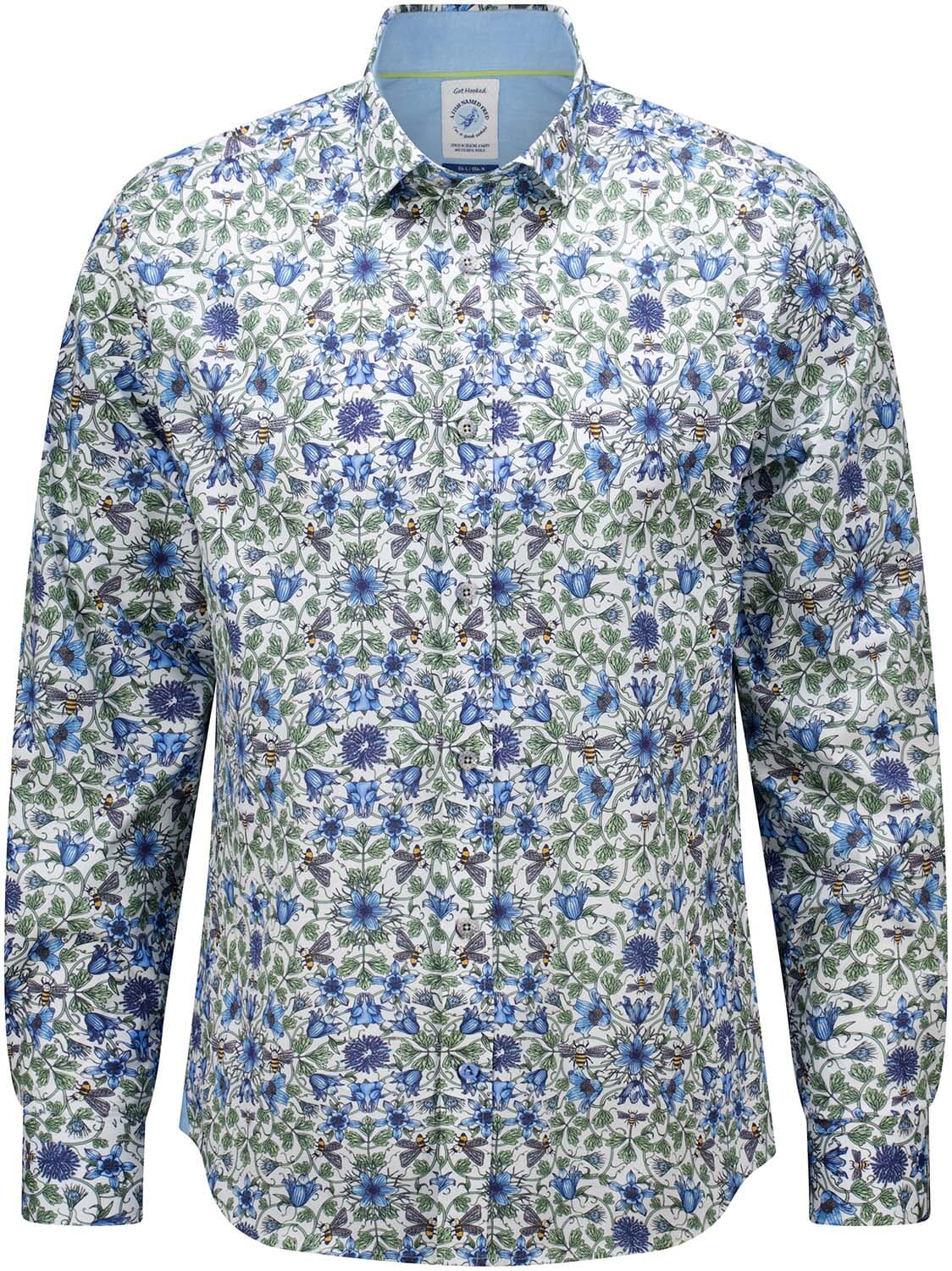 A Fish Named Fred Overhemd Art Nouveau Groen