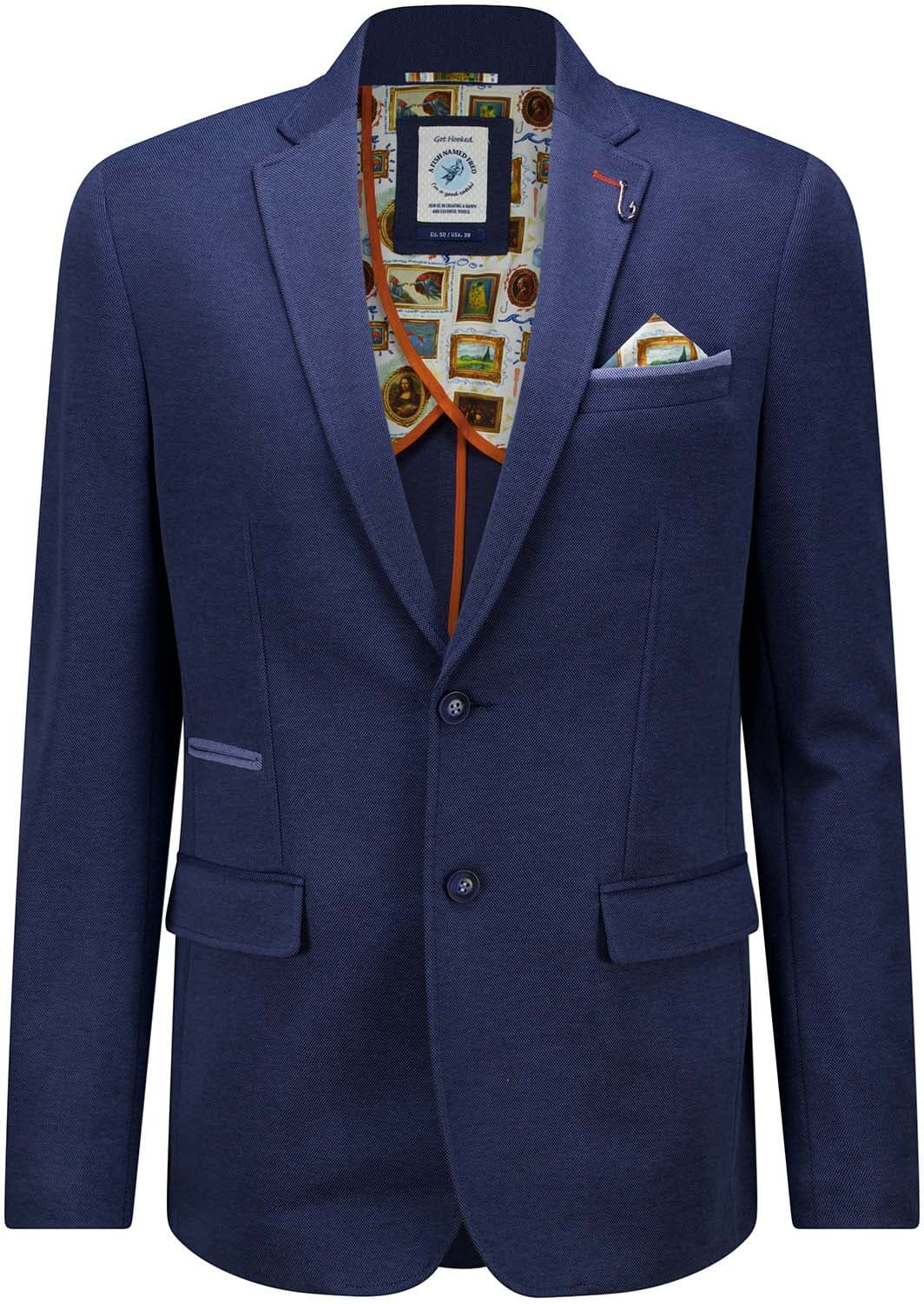 A Fish Named Fred Blazer Pique Navy