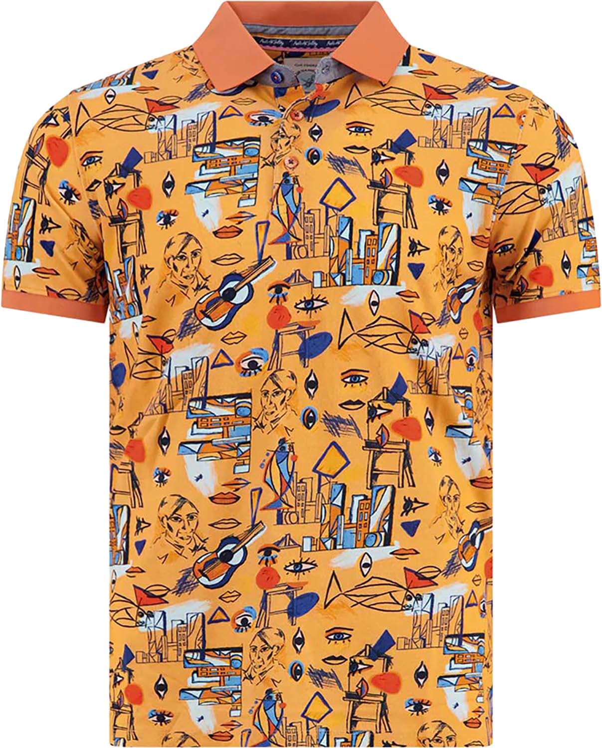 A Fish Named Fred Polo Cubist Oranje