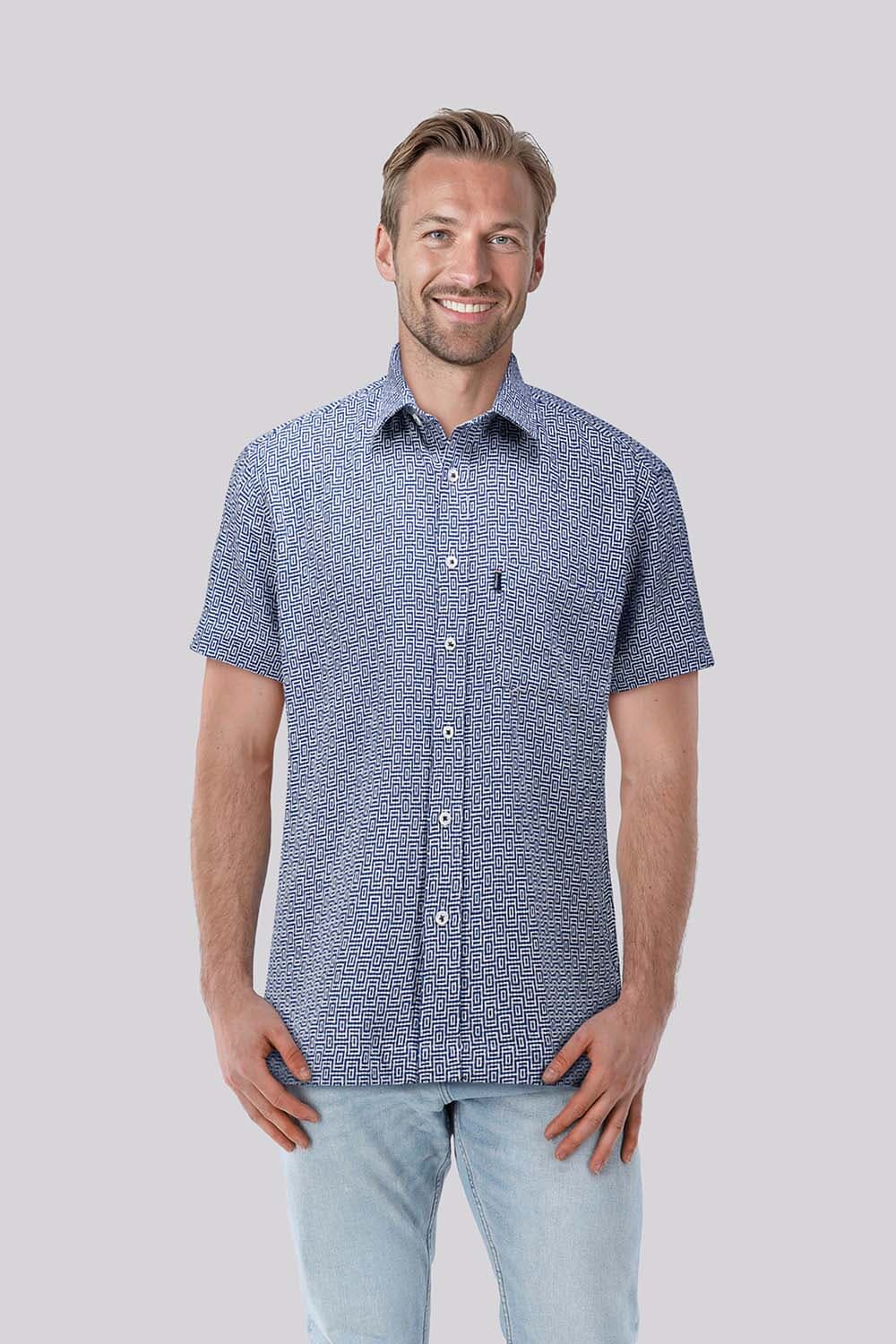 Giordano Overhemd Puglia  Navy