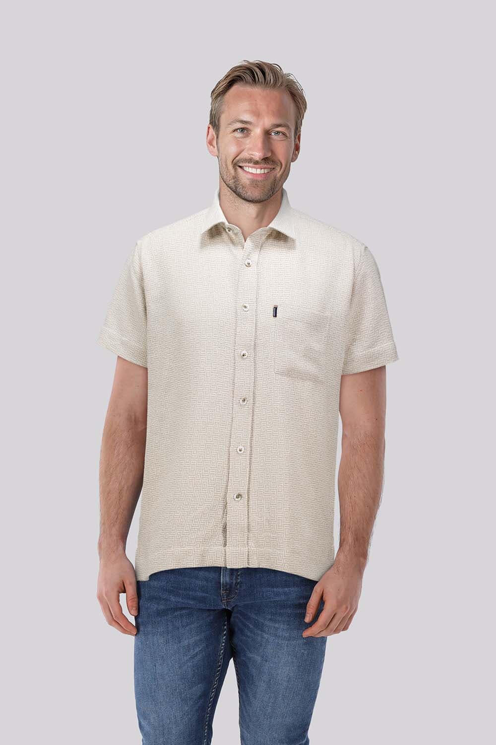 Giordano Overhemd Puglia  Kaki