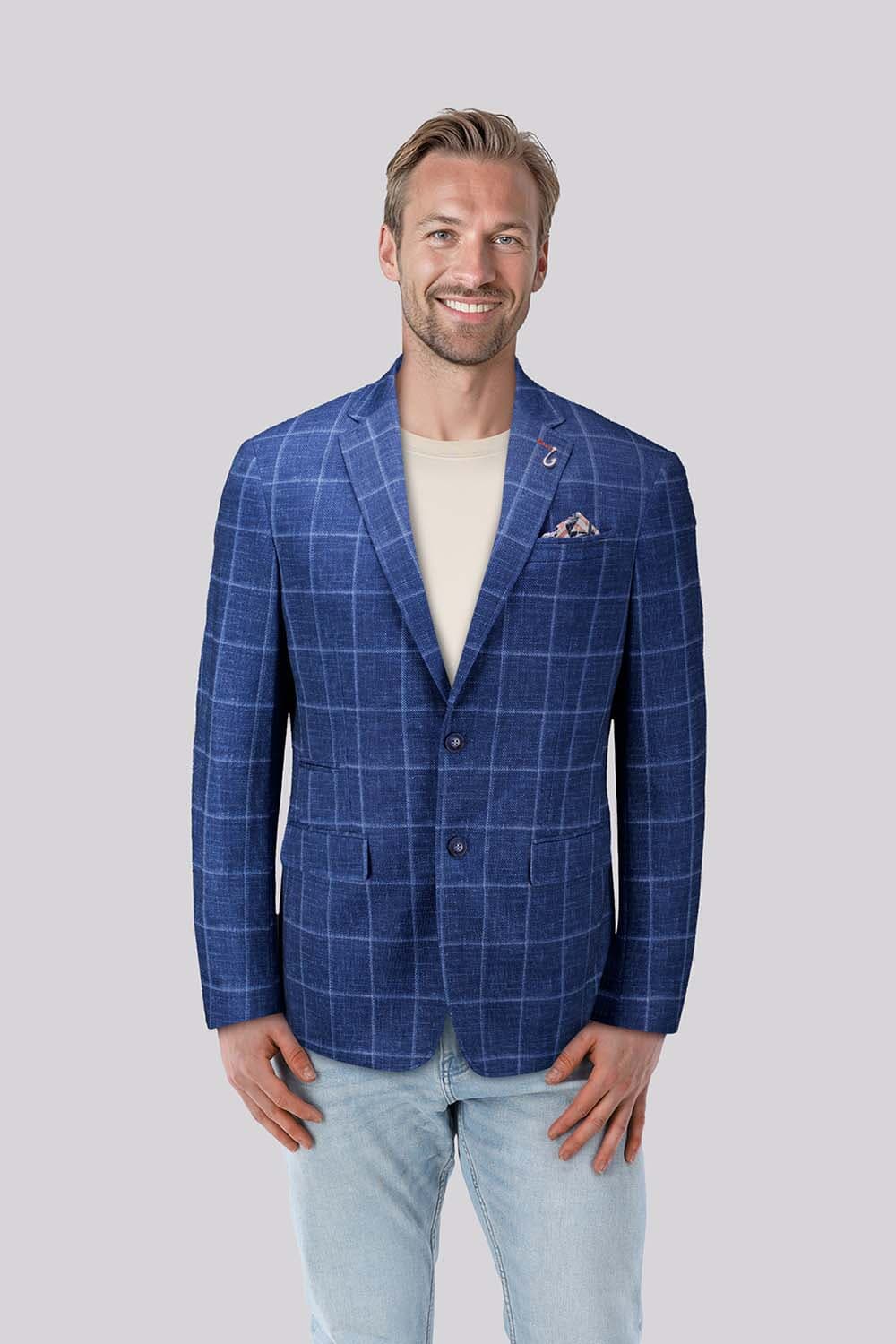 A Fish Named Fred Blazer  Blauw