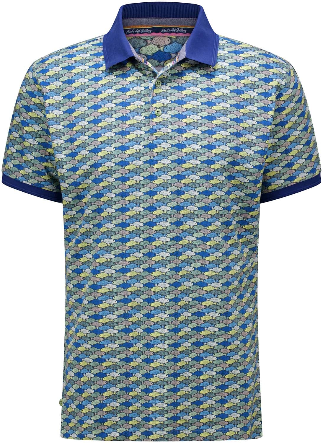 A Fish Named Fred Polo  Blauw