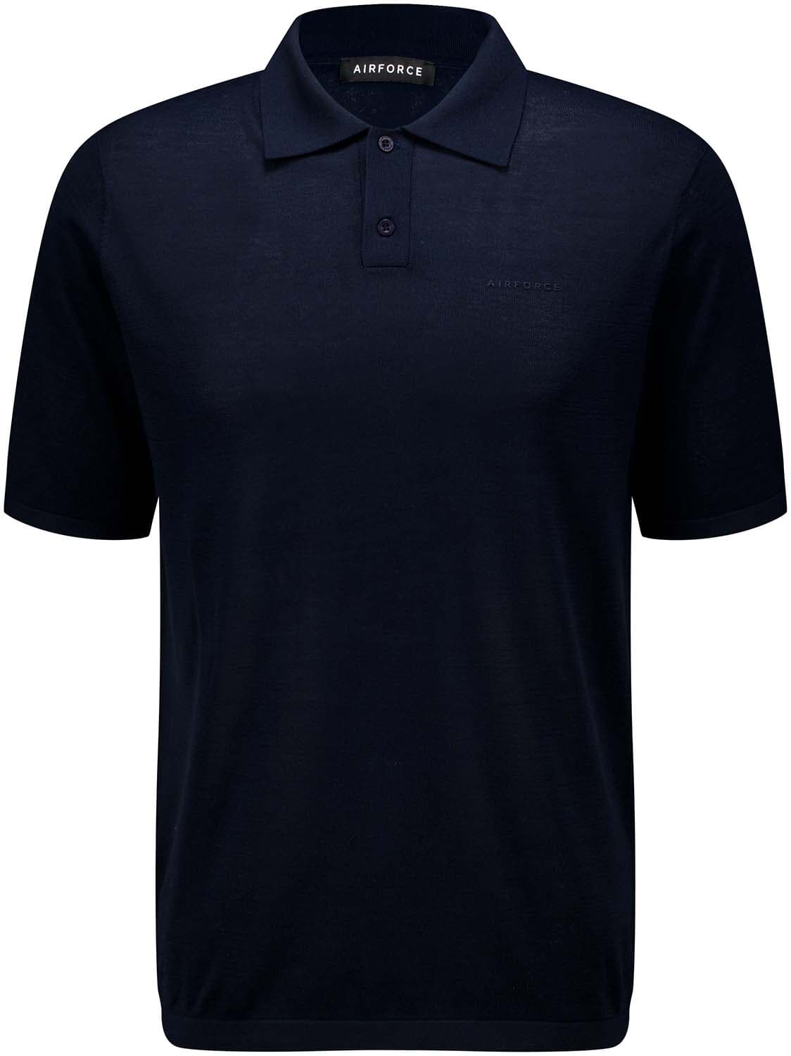 Airforce Polo Knitted Navy
