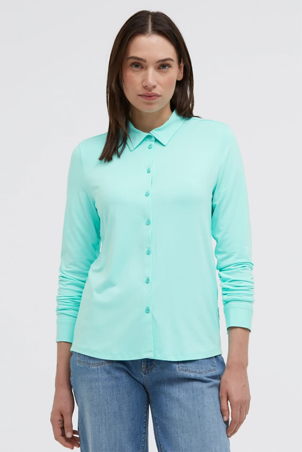 Senses The Label Blouse Aqua