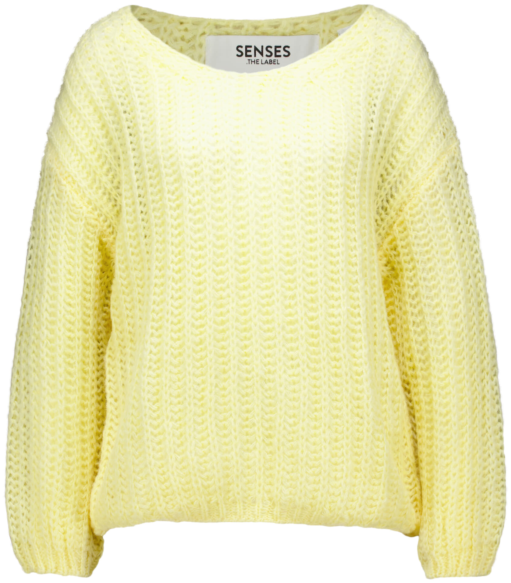 Senses The Label Pullover Geel
