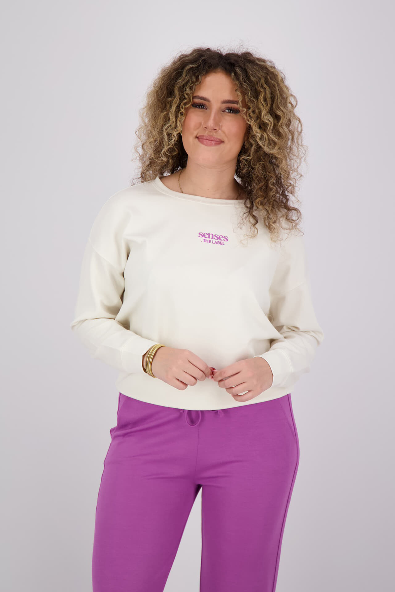 Senses The Label Sweatshirt Beige