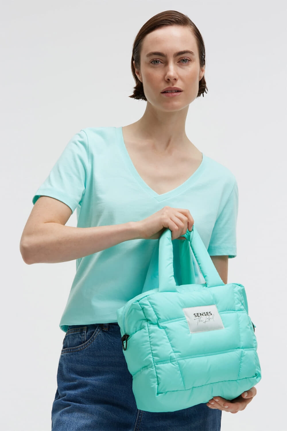  Crossbody Puffer Aqua