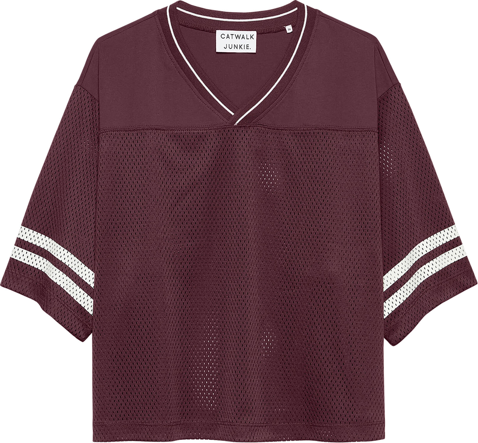 Catwalk Junkie Top Football Jersey Bordeaux Rood
