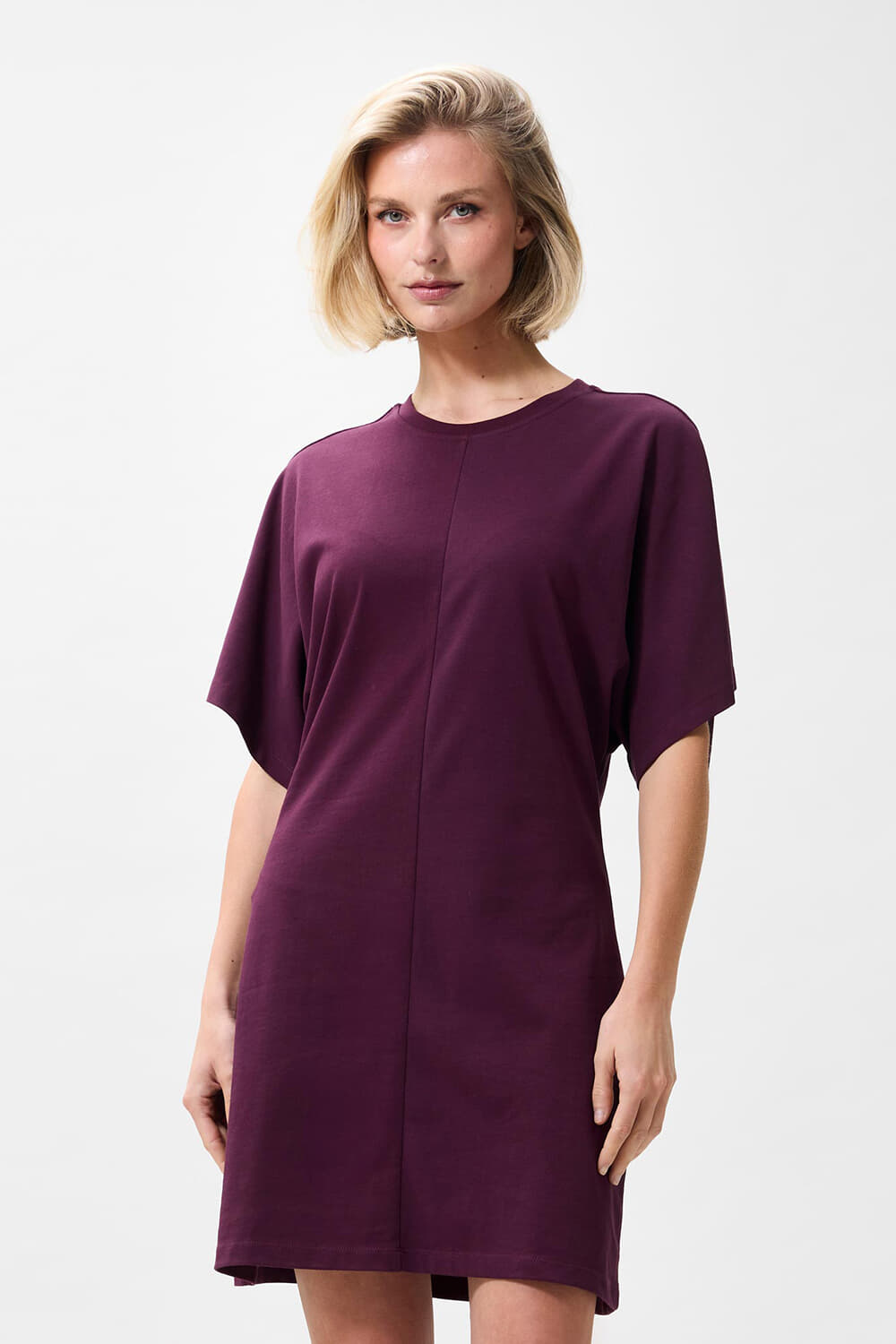 Catwalk Junkie Tshirt dress Bordeaux Rood