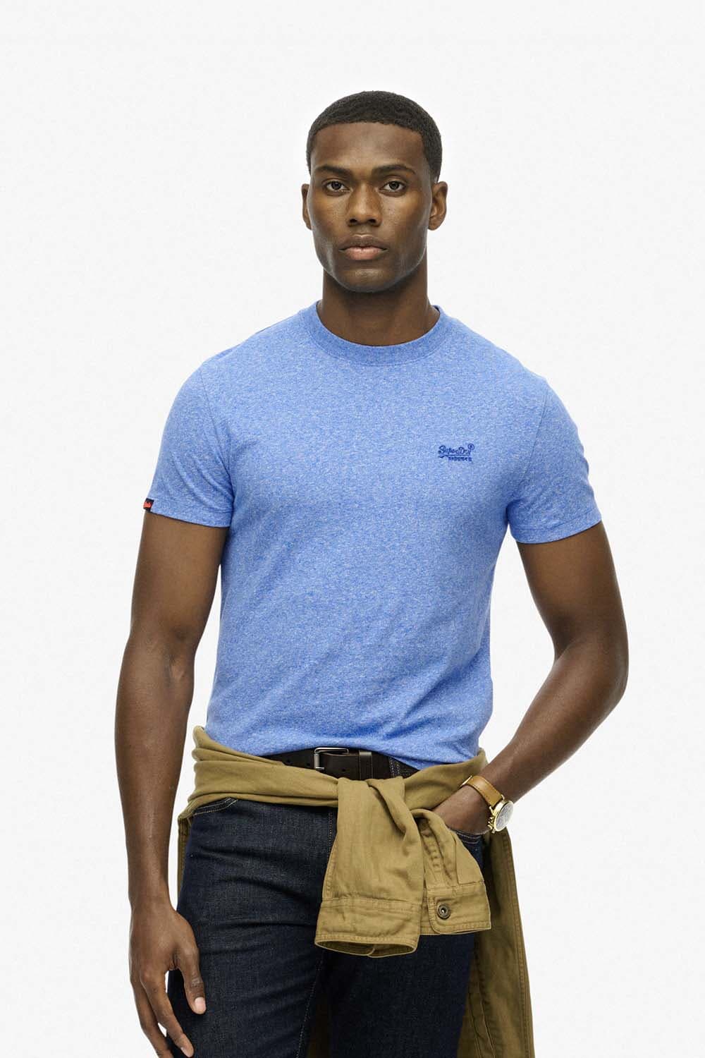 Superdry T-shirt Kobalt Blauw