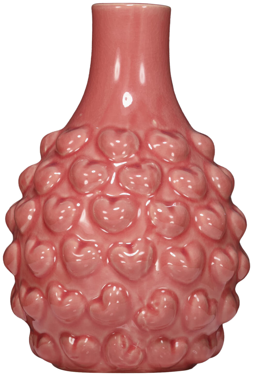 Bomont Collection Vaas Hearts 18,5 x 18,5 x 27 cm Roze