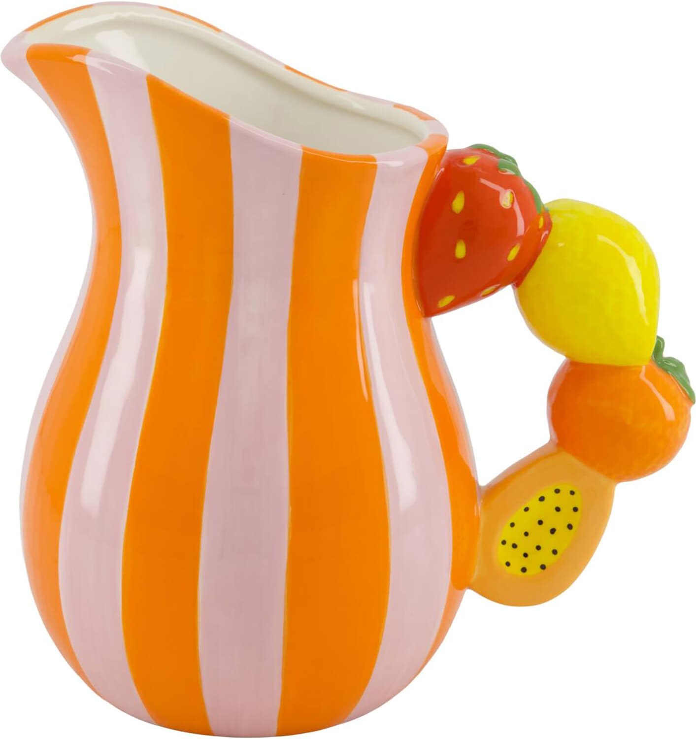 Bomont Collection Carafe fruit ceramic with handle 18x12x18cm Multi