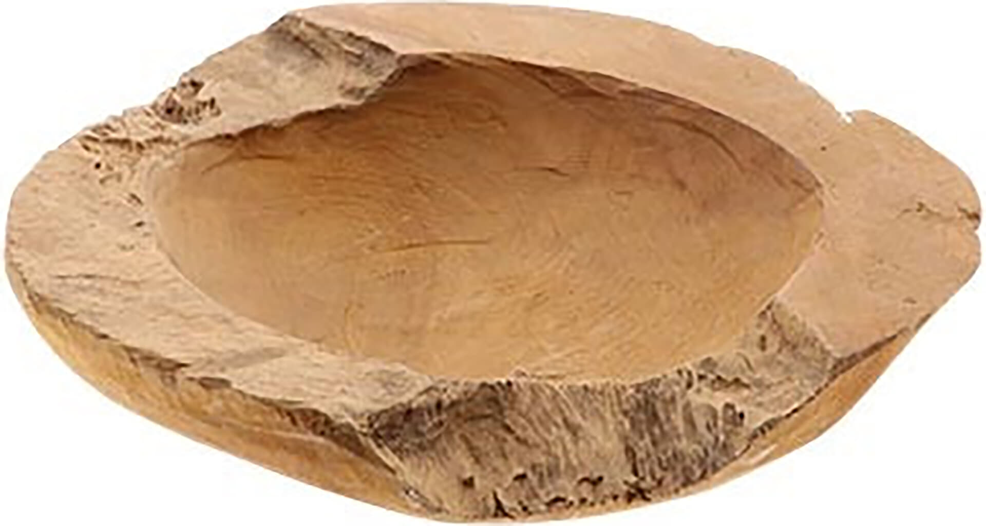 Bomont Collection Bowl Teak Erosi  8 x 30 cm Bruin