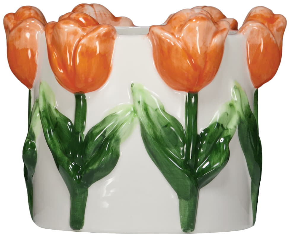 Pot Tulip 13 x 17 cm Oranje