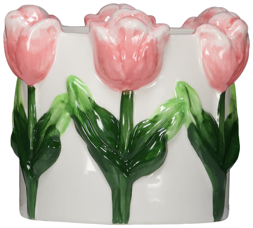 Pot Tulip 13 x 17 cm Roze