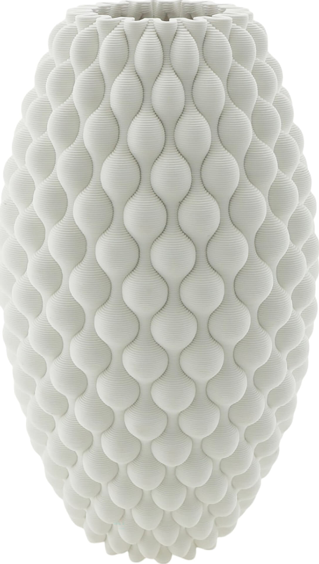 Bomont Collection Vaas Atlantis Bubble 13,2 x 13,2 x 31,5 Wit