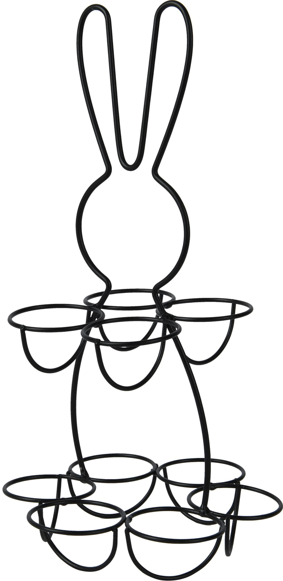 Bomont Collection Eierhouder Rabbit 17cm H.32cm Zwart