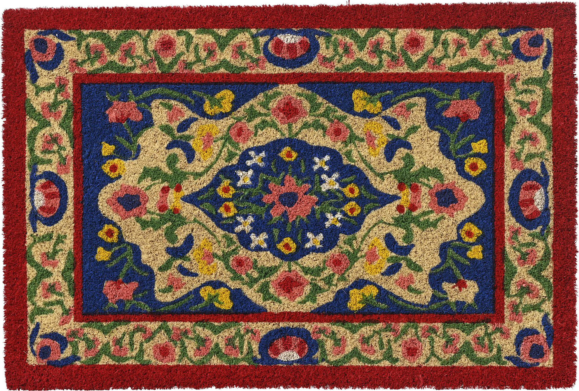 Bomont Collection deurmat kokosvezel 2col ass Blauw