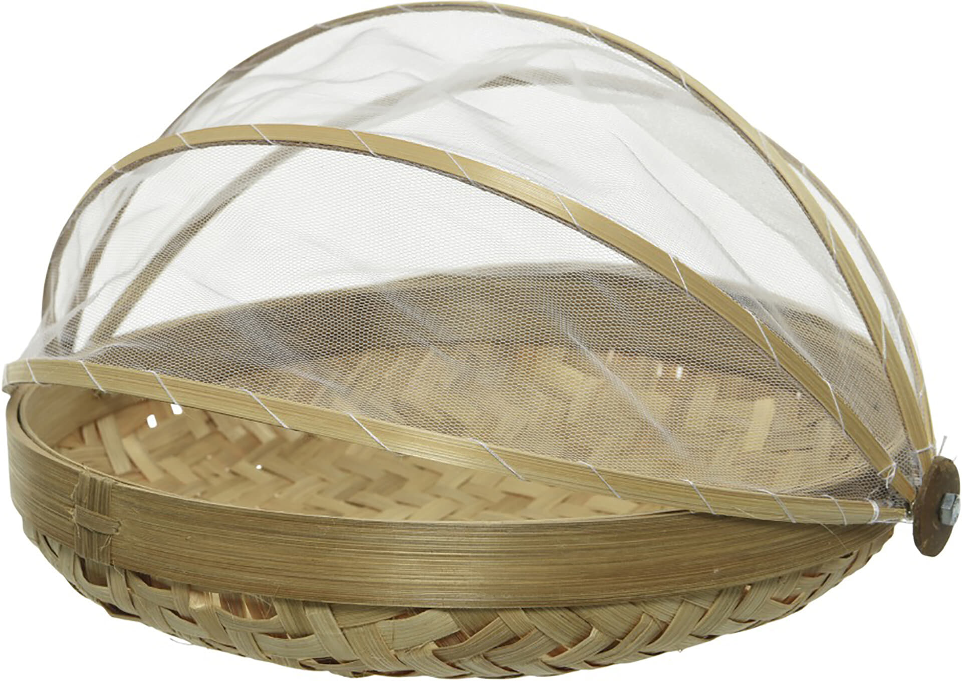 Bomont Collection Foodcover bamboe DIA25CM H.7CM Bruin