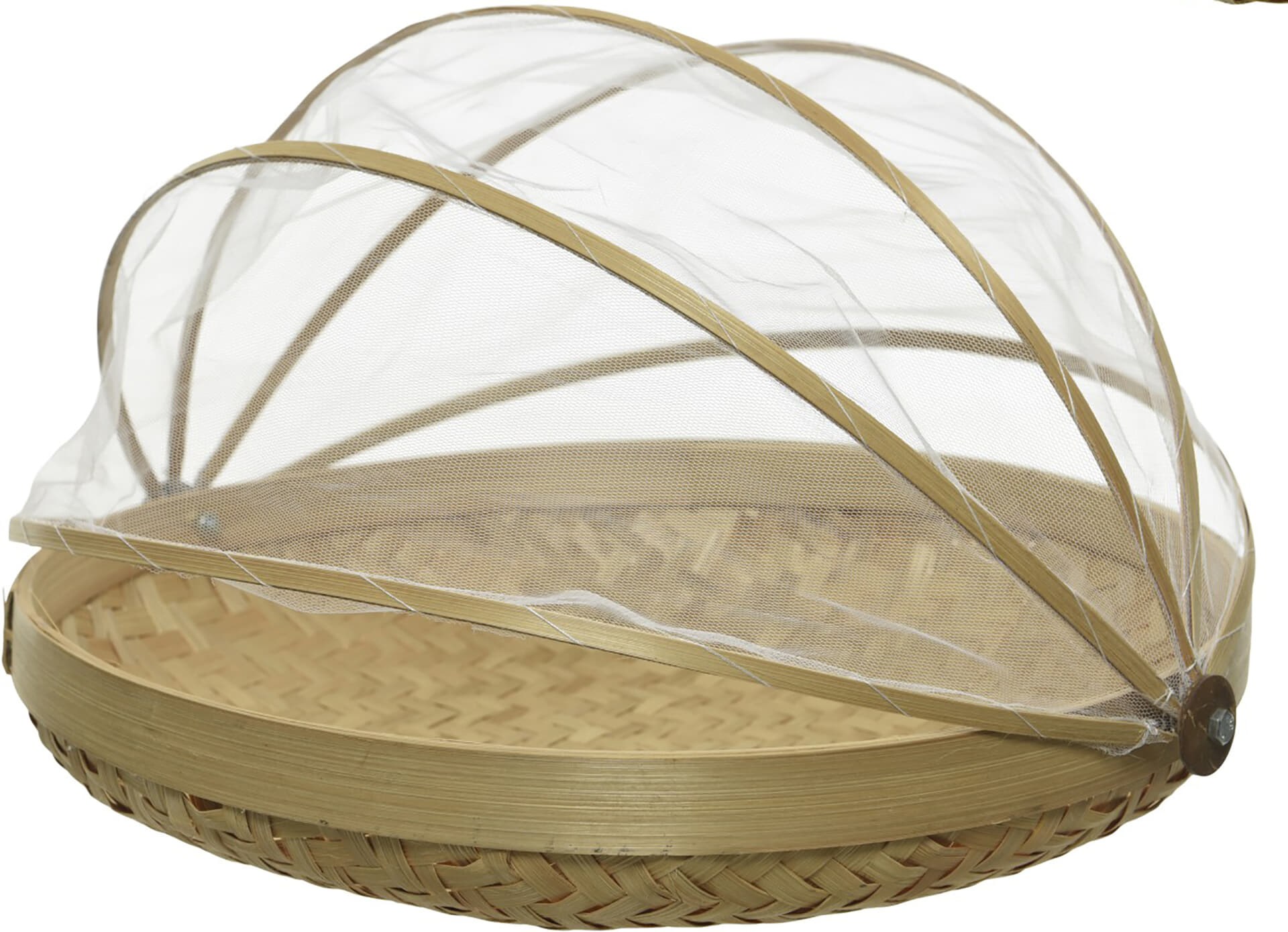 Bomont Collection Foodcover bamboe DIA36CM H.10CM Bruin