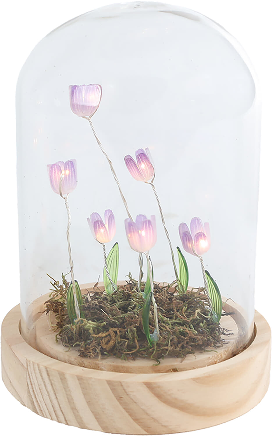 Bomont Collection Sfeerverlichting LED "Aisa" paars/roze a2 glas 2xA Paars