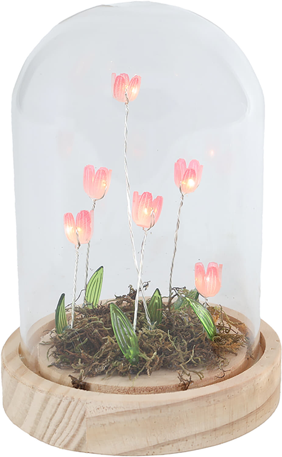 Sfeerverlichting LED "Aisa" paars/roze a2 glas 2xA Roze