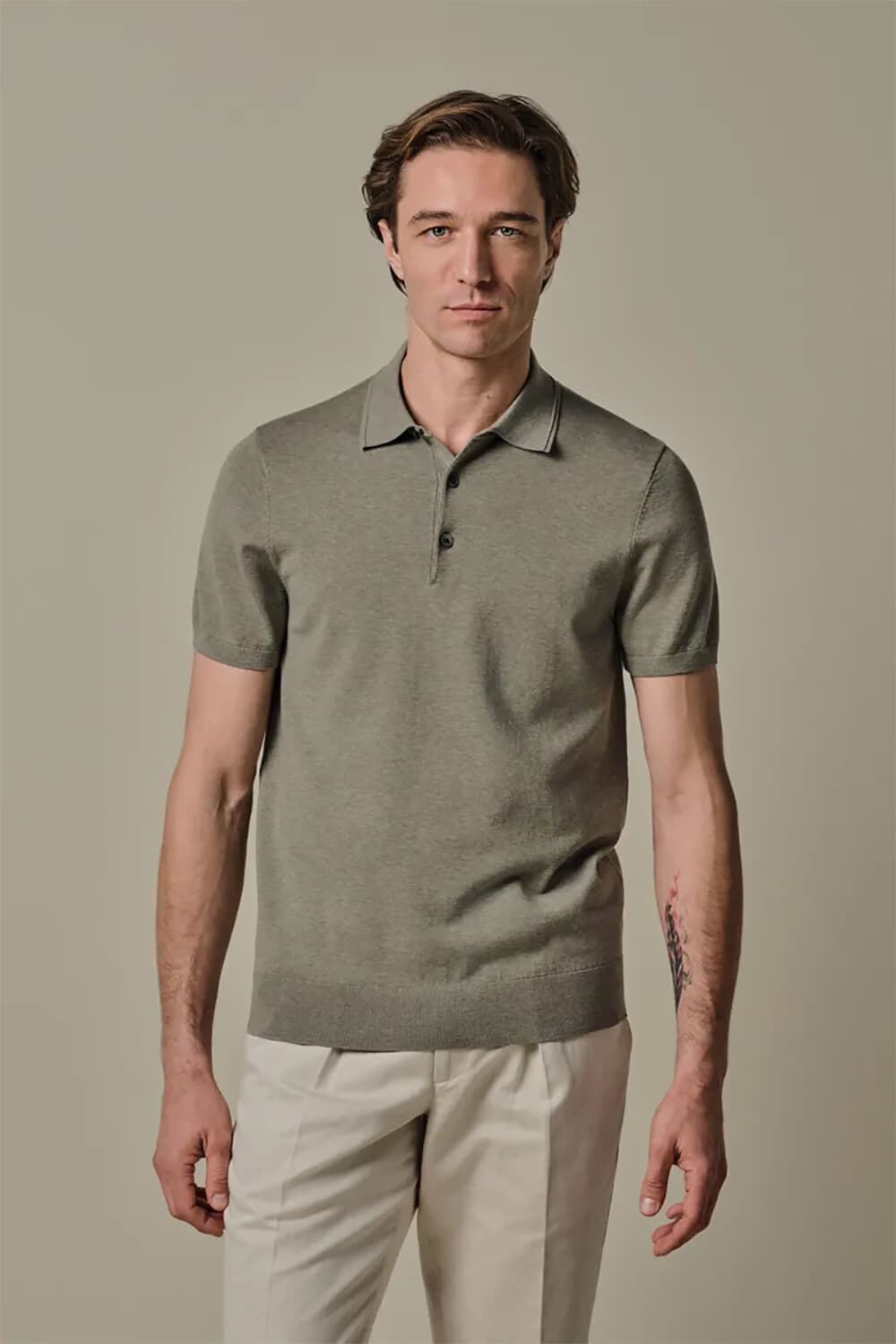 Profuomo Polo Luxury Basic Groen