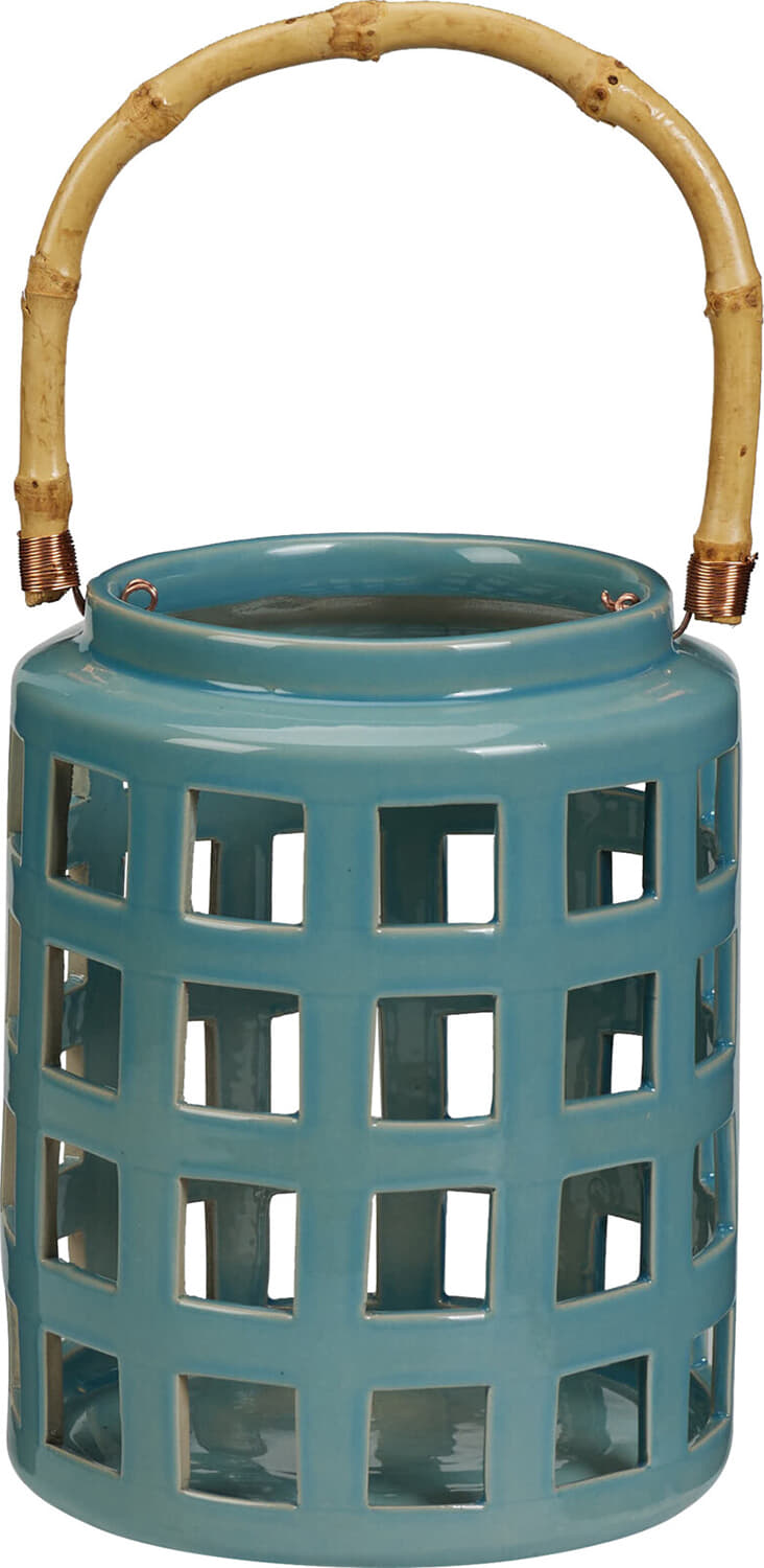 Bomont Collection LANTAARN 16X20CM 2ASS KLEUR Blauw