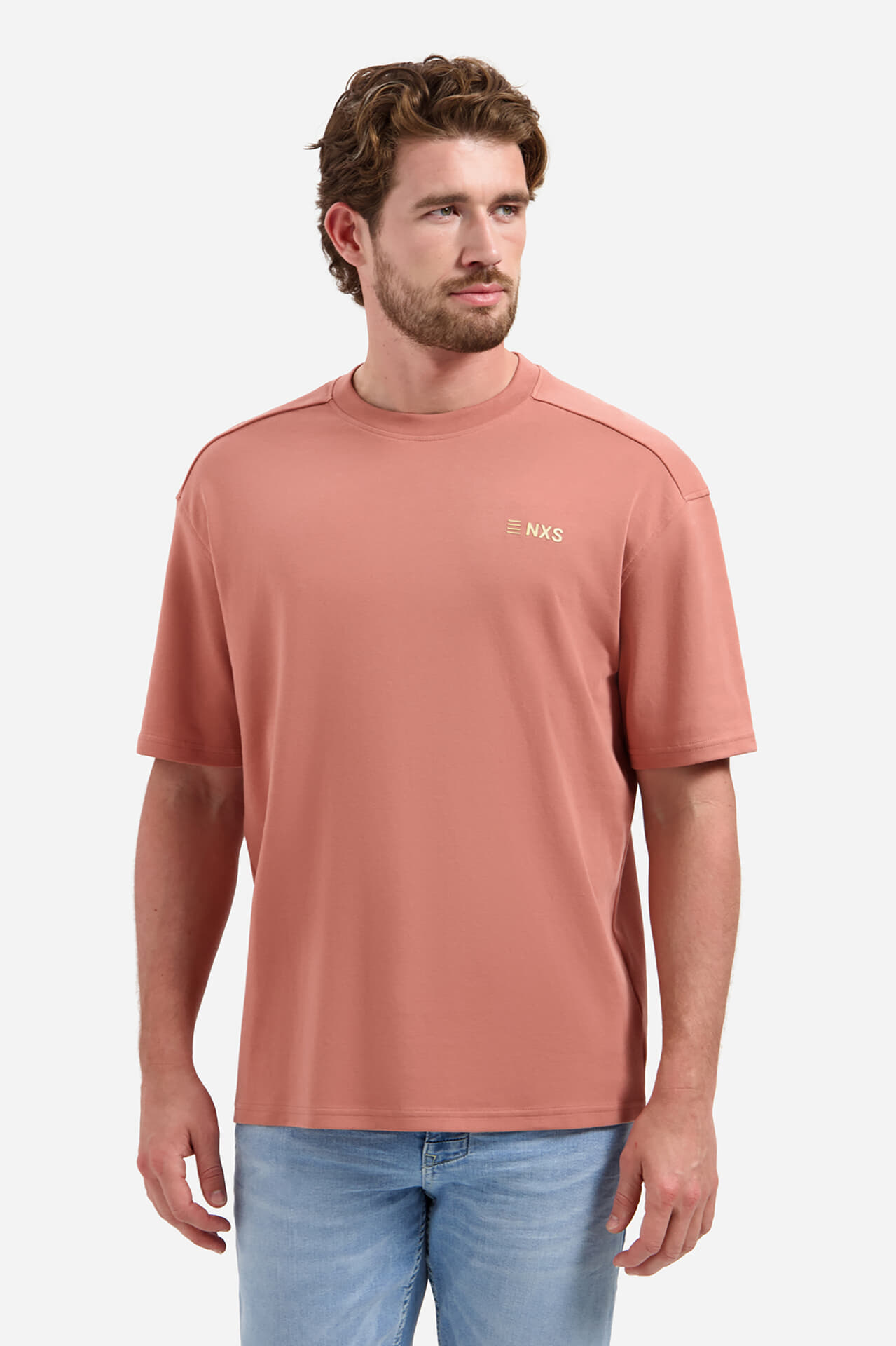 No Excess T-Shirt Crewneck Graphic Koraal
