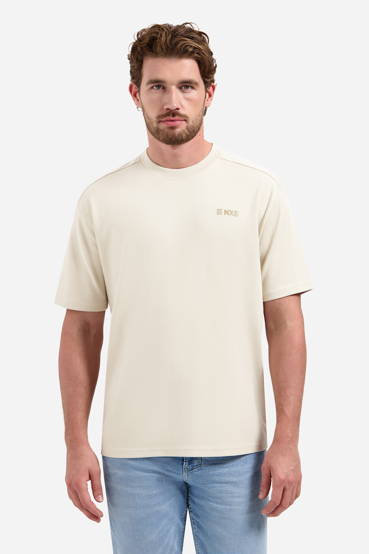 No Excess T-Shirt Crewneck Graphic Grijs