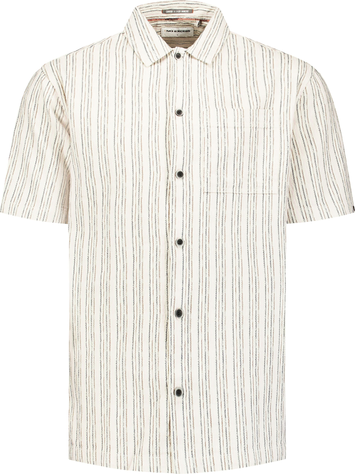 No Excess Overhemd Fancy Striped Grijs