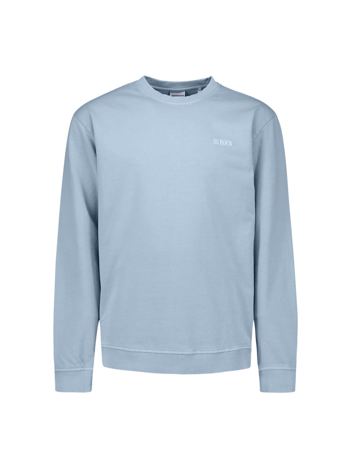 No Excess Sweater French Terry Garme Blauw