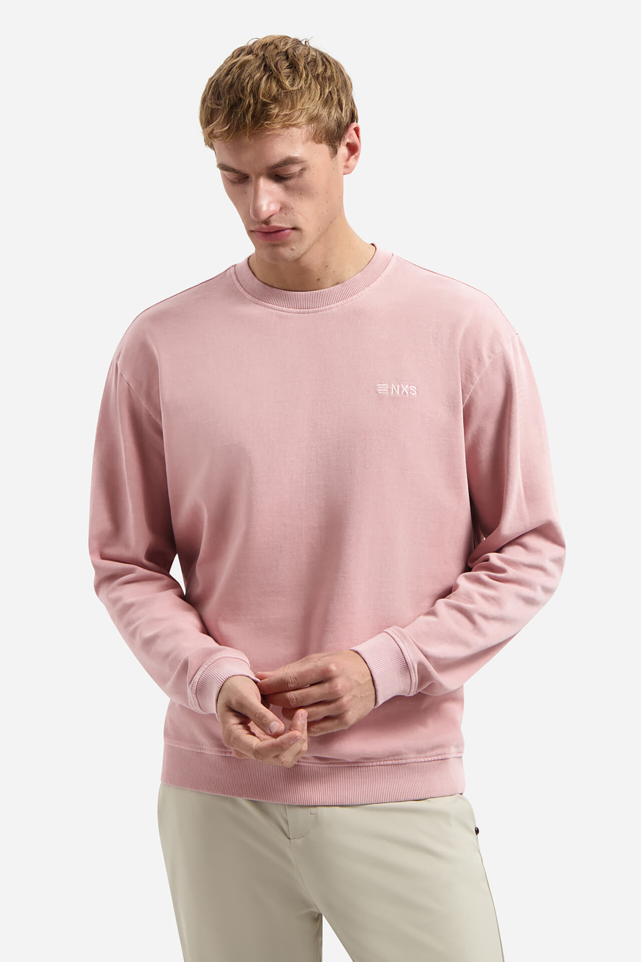 No Excess Sweater French Terry Garme Paars