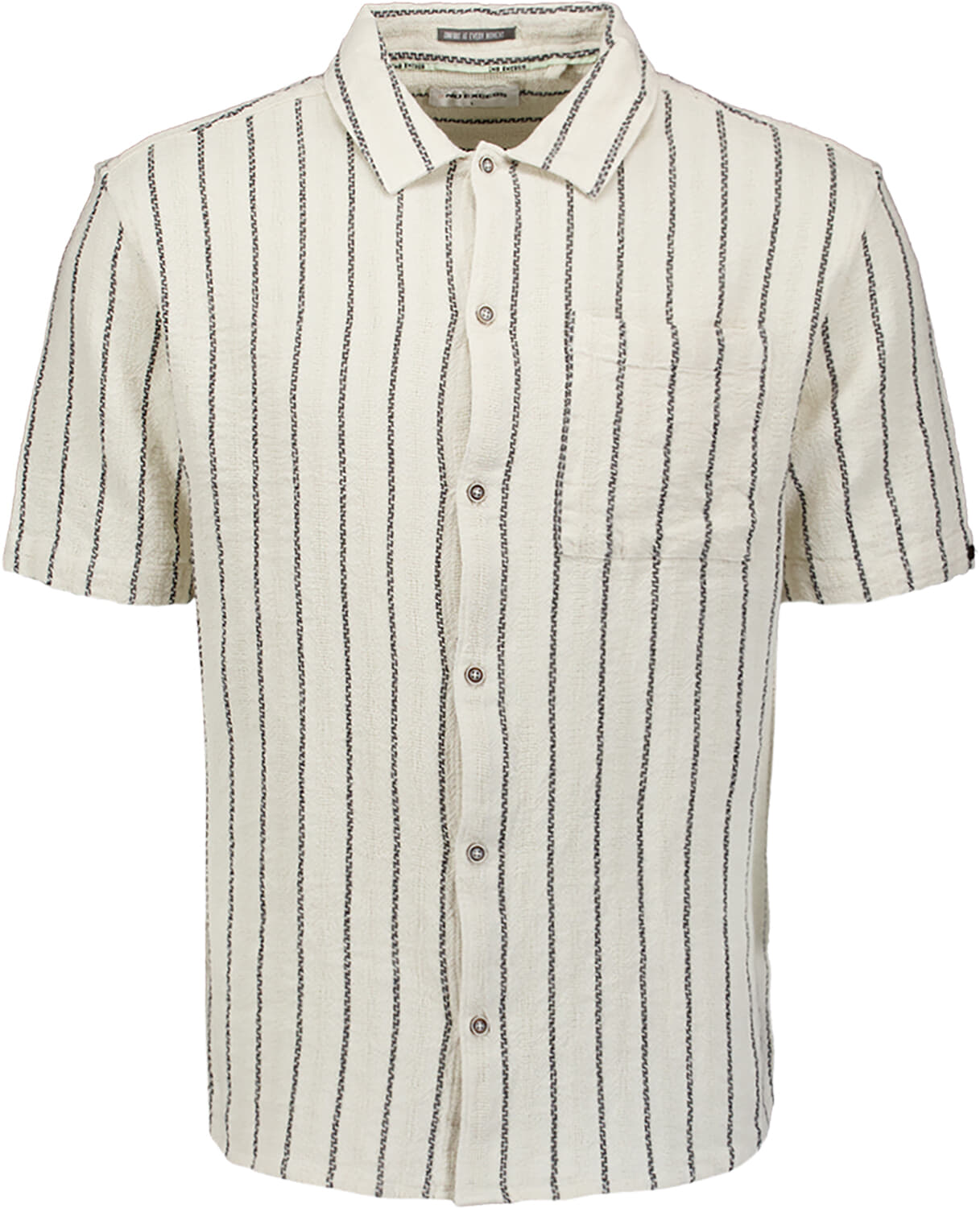 No Excess Overhemd Dobby 2-Tone Stripe Grijs