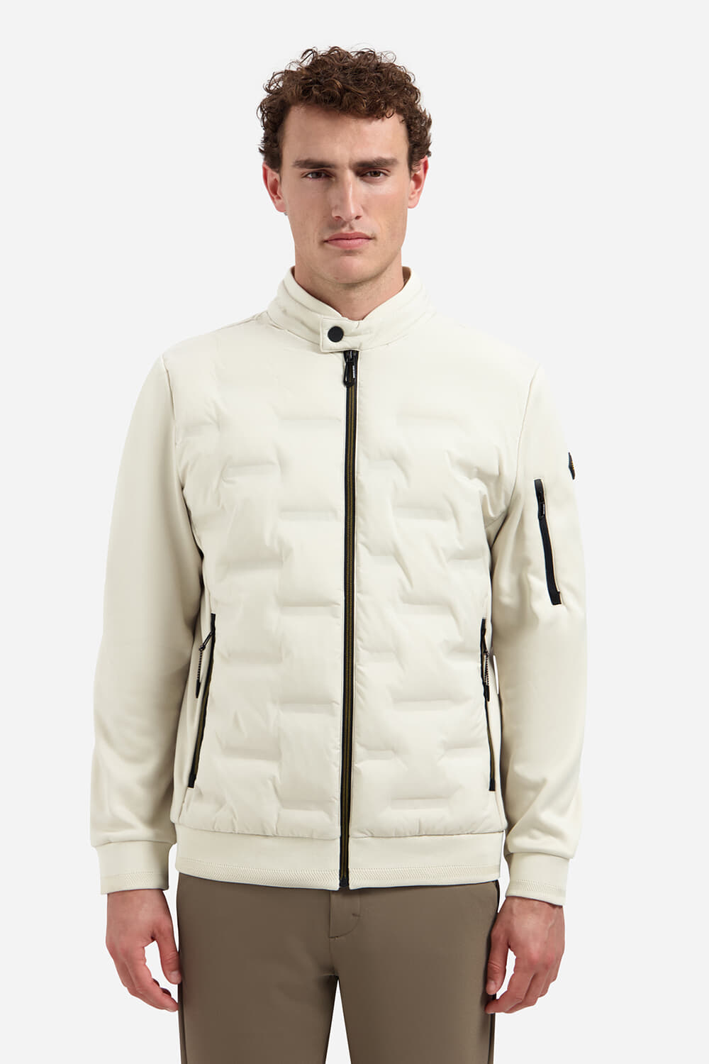 No Excess Gewatteerd Jack Stevig Kort met capuchon Grijs