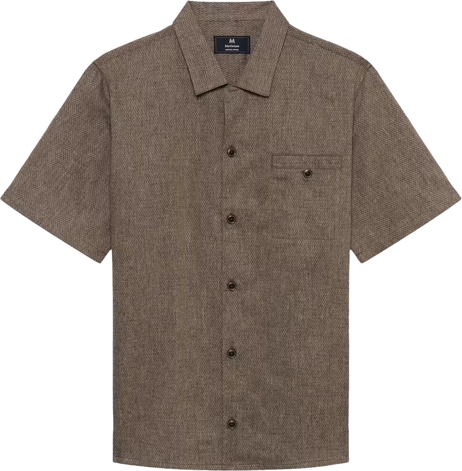 Matinique Overhemd MAflint Heritage Bruin