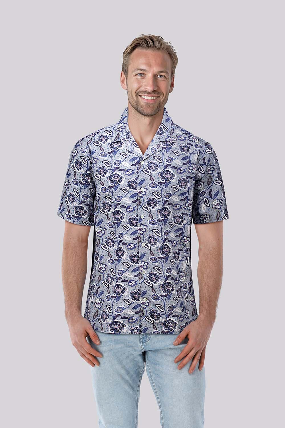 Matinique Overhemd Klampo Blauw