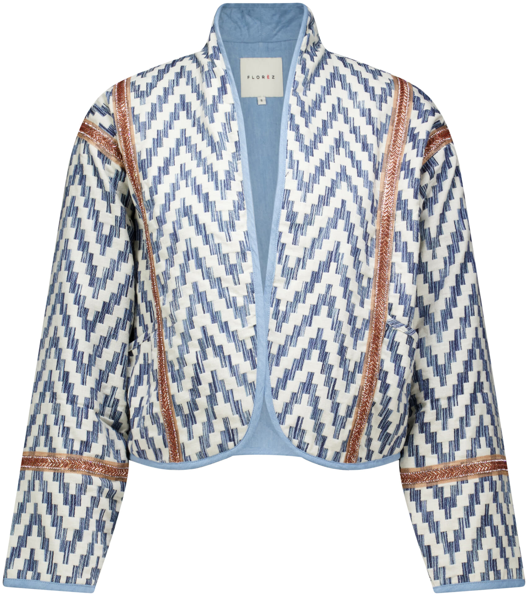 Florez Vest Marilena Blauw