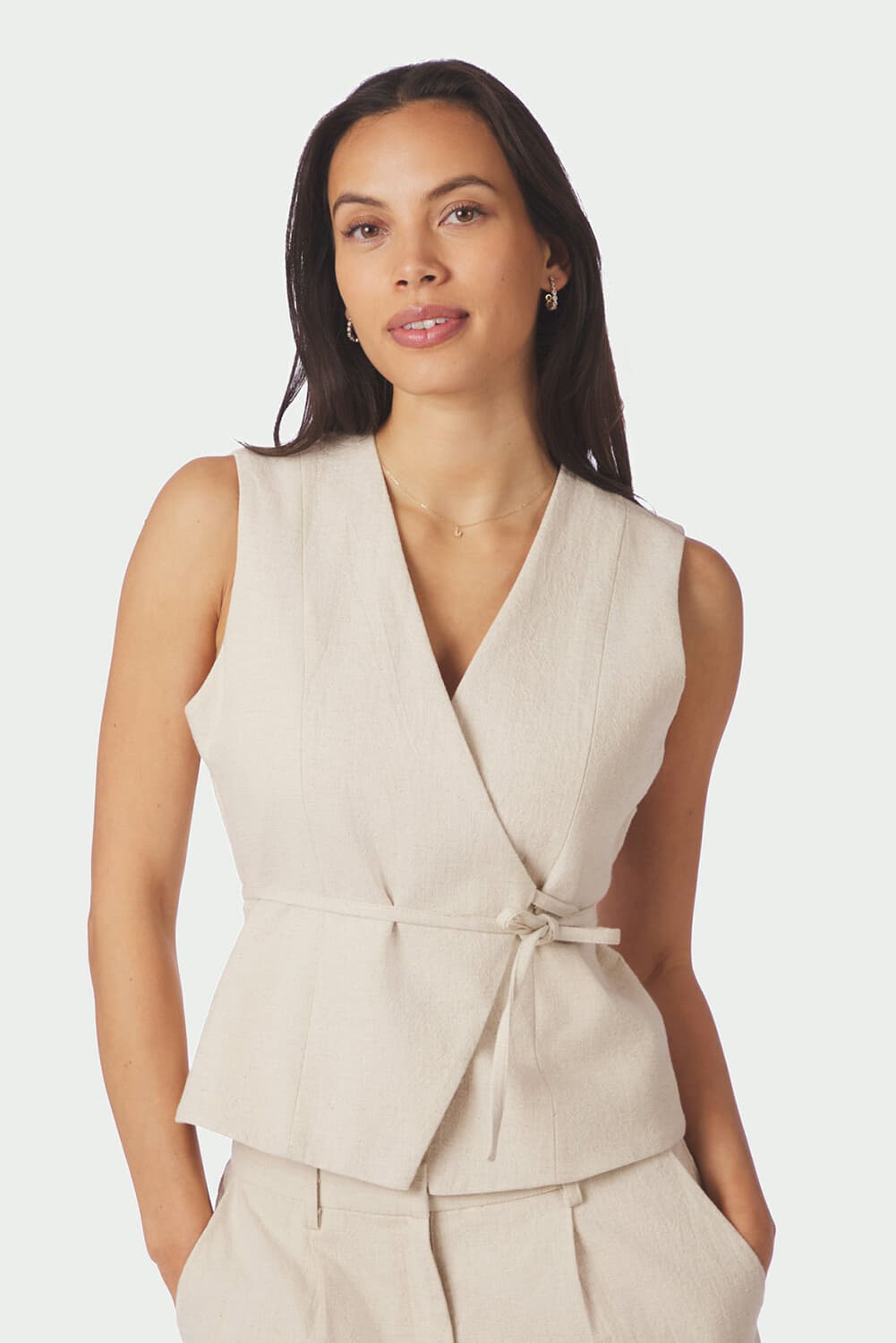 Neo Noir Gilet Samara Crème