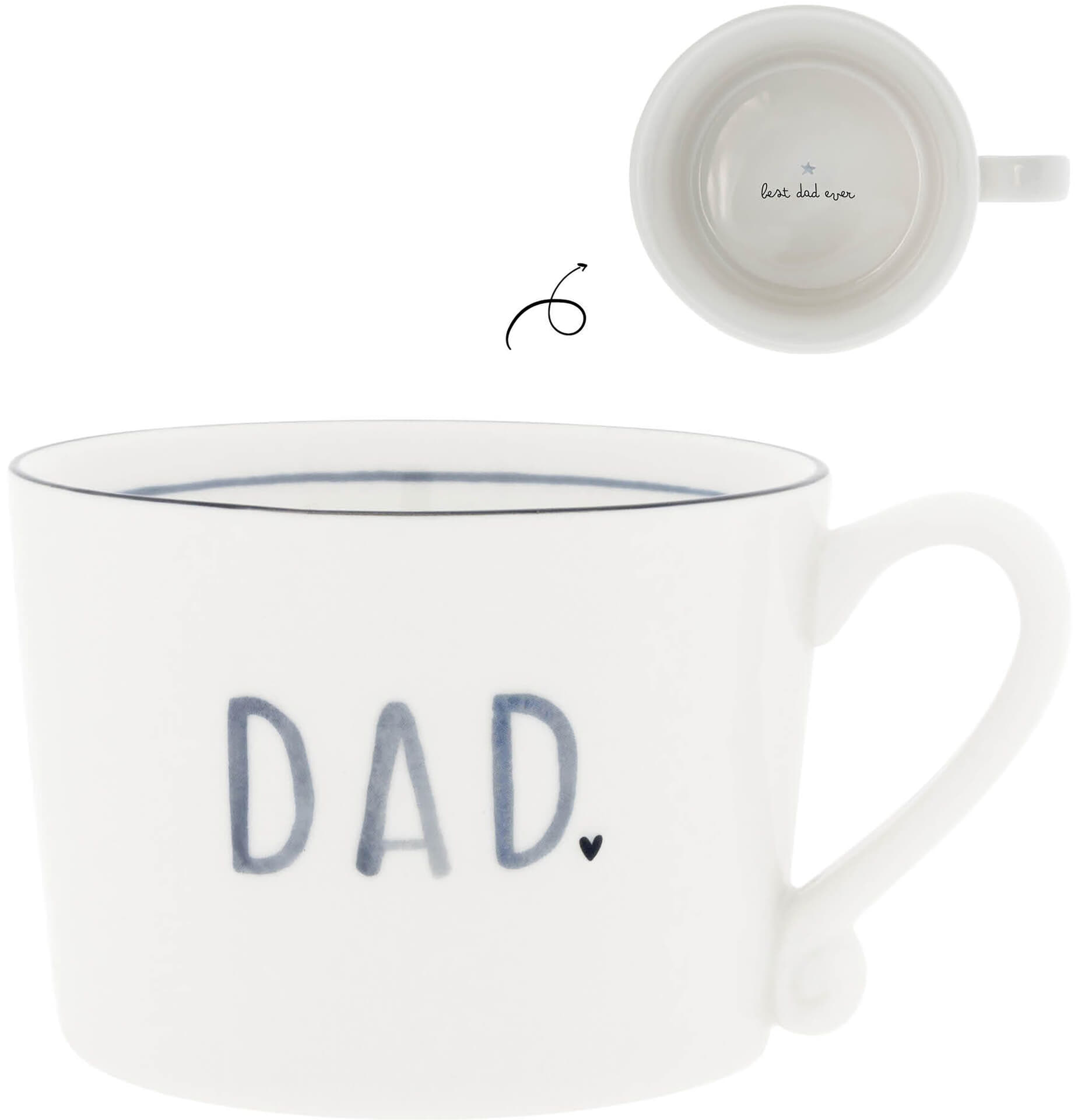 Bastion Collections Cup DAD 10x8x7cm Blauw