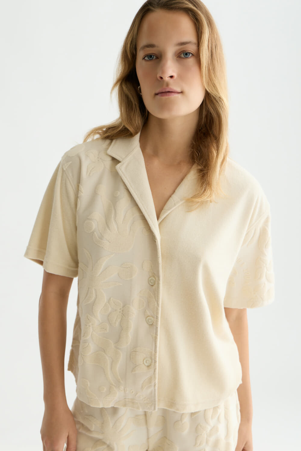 Scotch & Soda T-shirt Towelling Off White