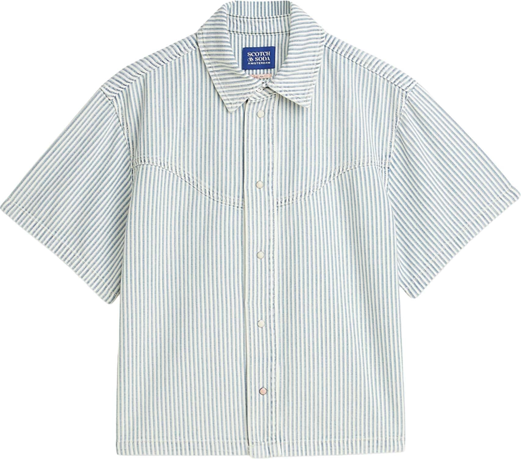 Scotch & Soda Top Denim Blauw