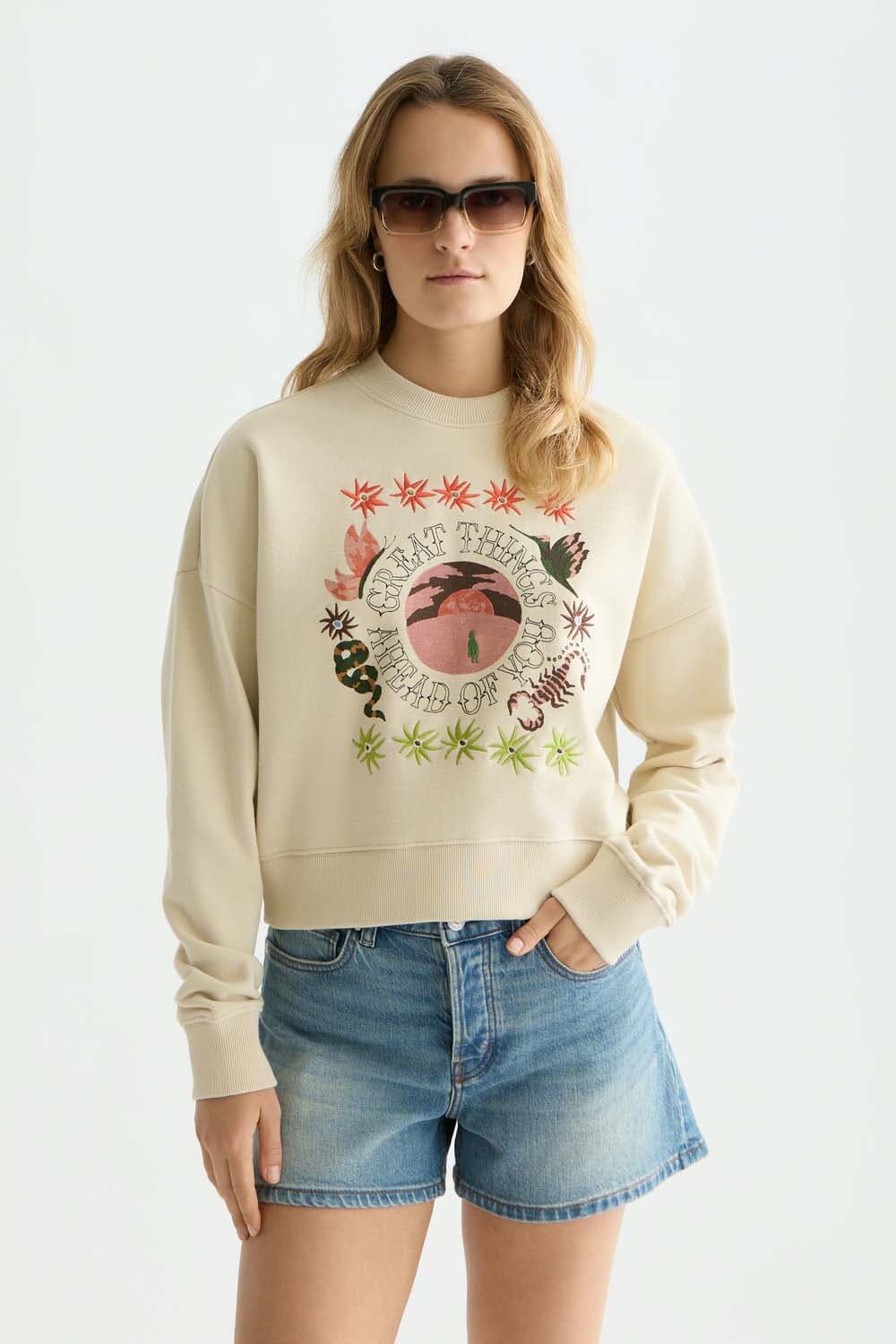 Scotch & Soda Sweater Artwork  Off White