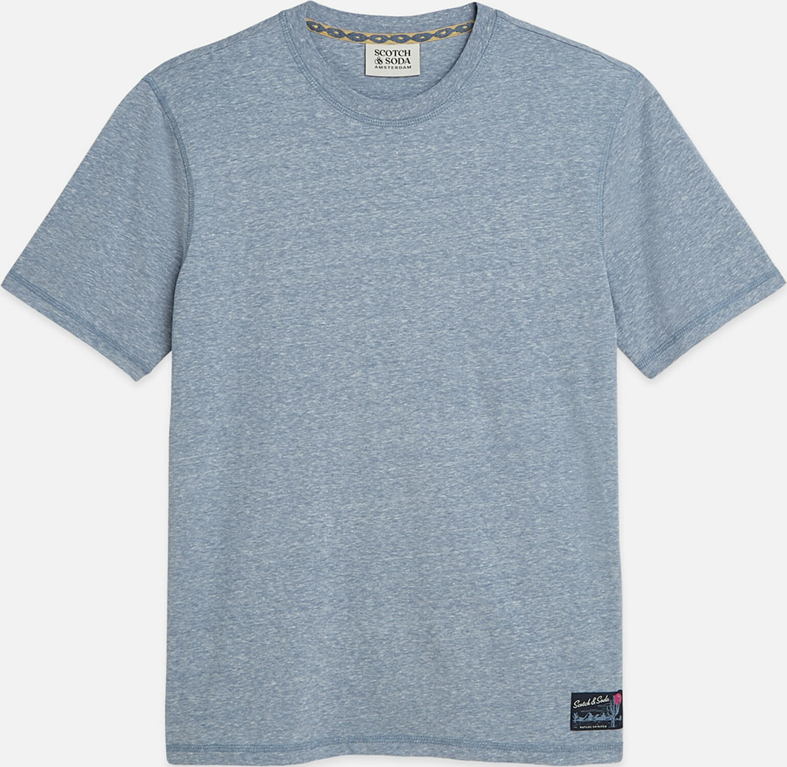T-shirt Melange Regular fit Navy