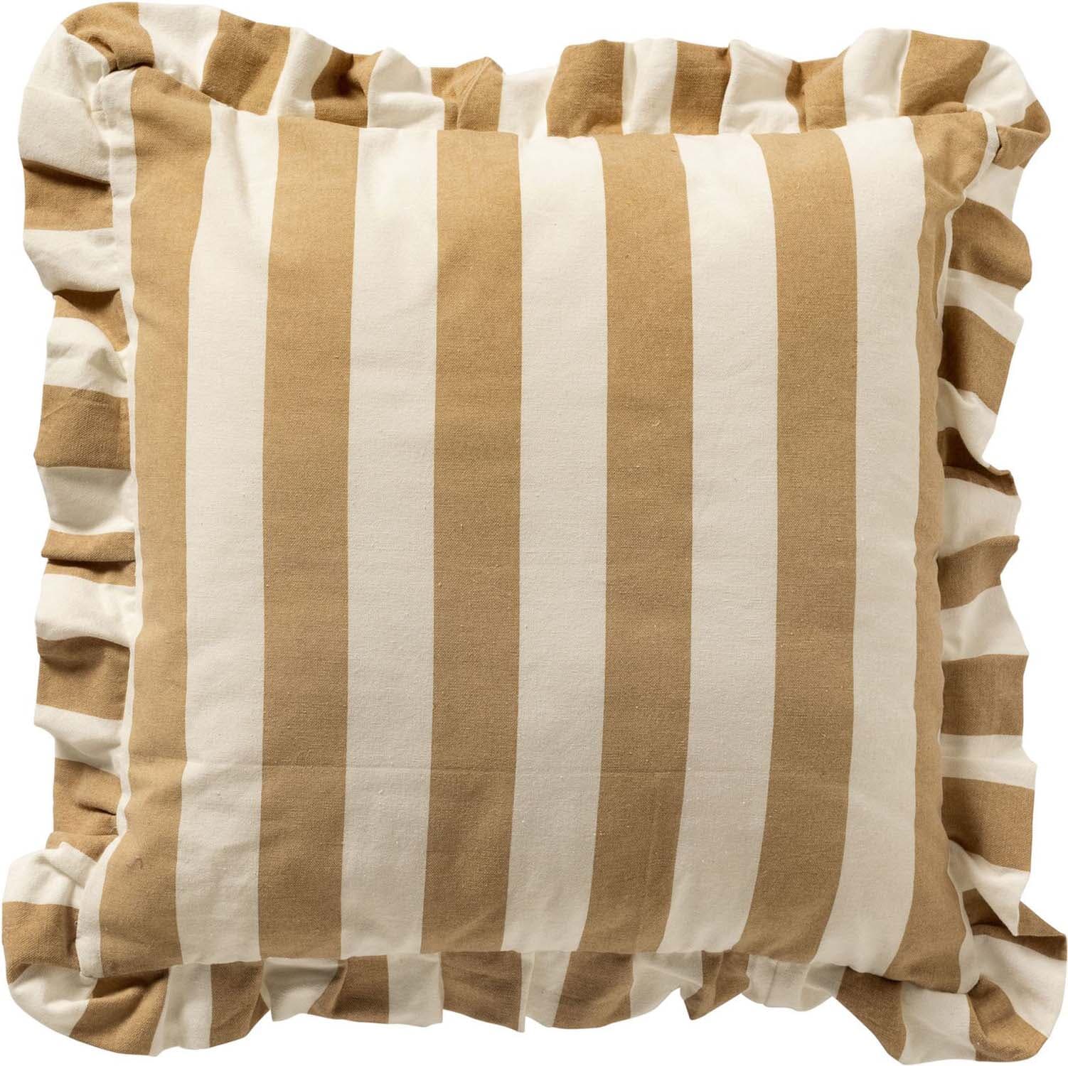 Dutch Decor Sierkussen Bella 45x45 cm Irish Cream Bruin